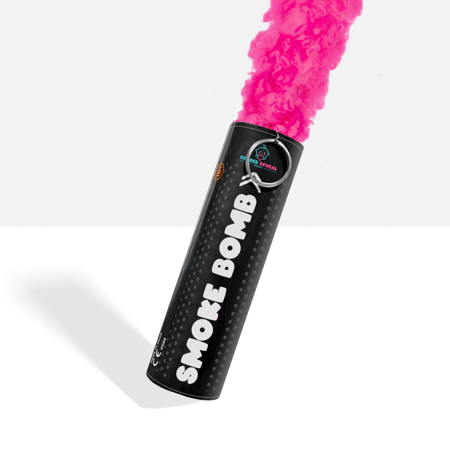 Gender Reveal Smoke Bombs releasing vibrant pink smoke for elegant and convenient gender reveal celebrations.