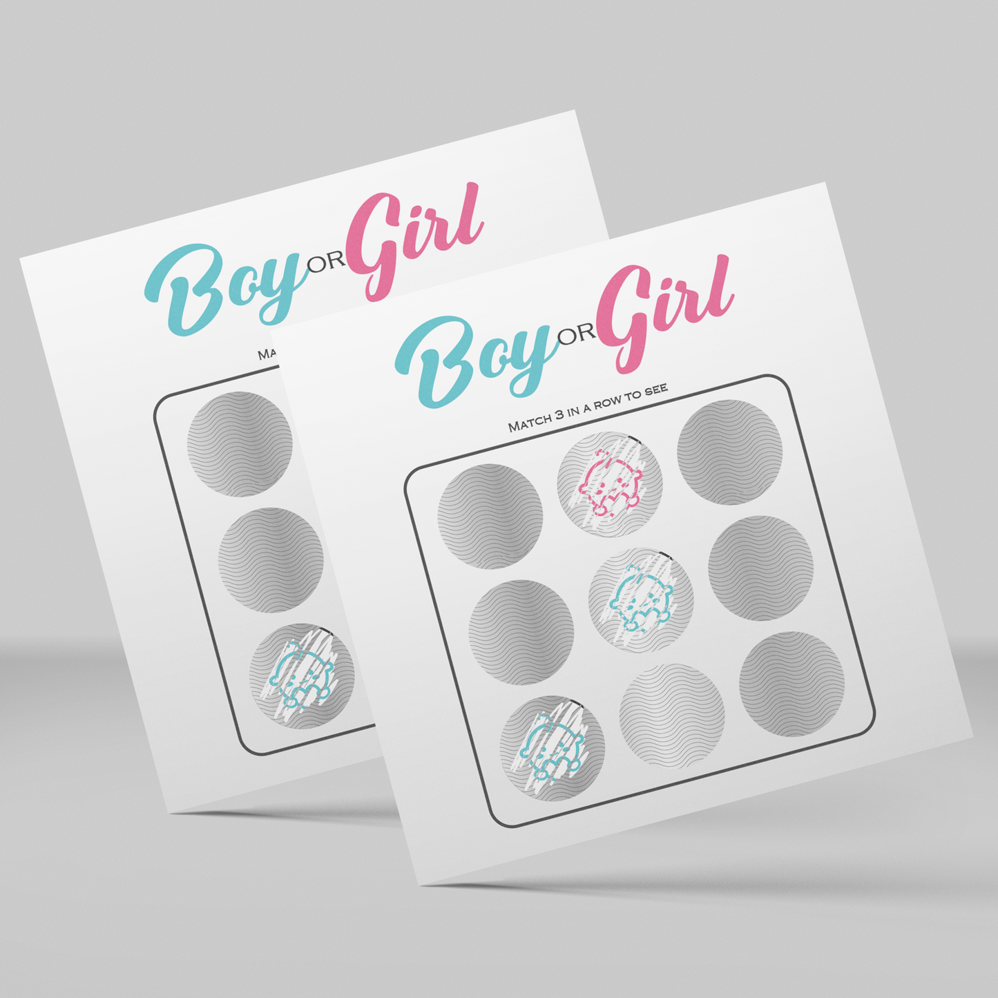 Gender Reveal Scratchie 10 Pack