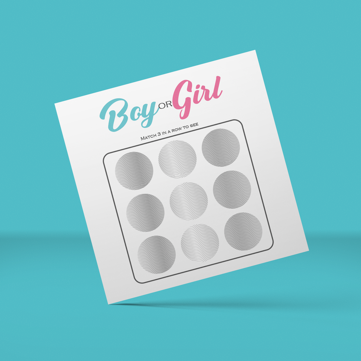 Gender Reveal Scratchie 10 Pack