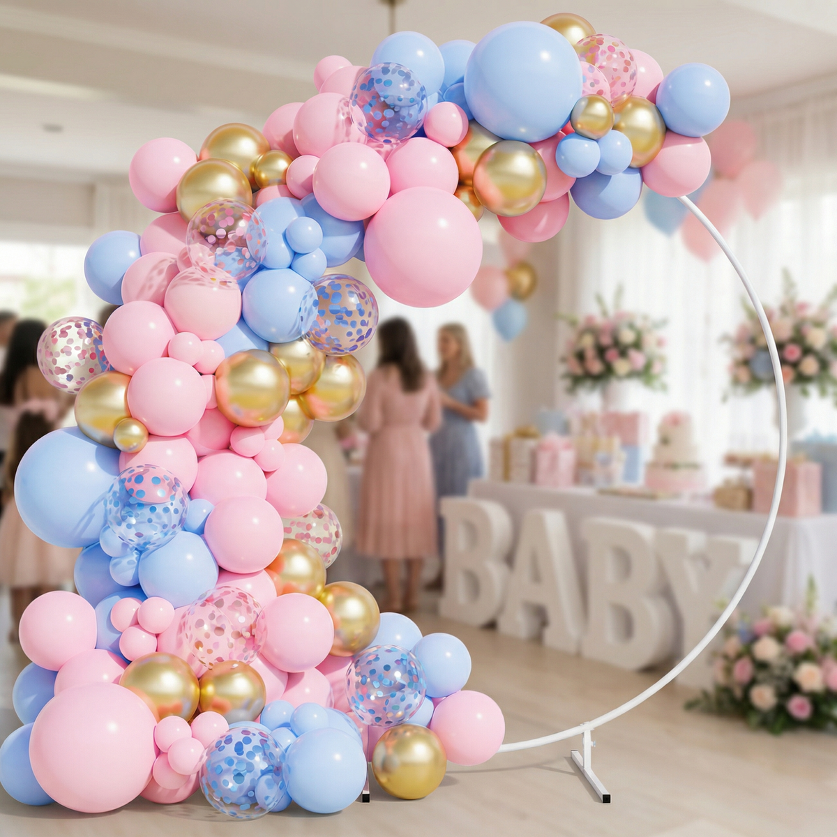 Gender reveal baby shower luxury balloon kit 148 pieces