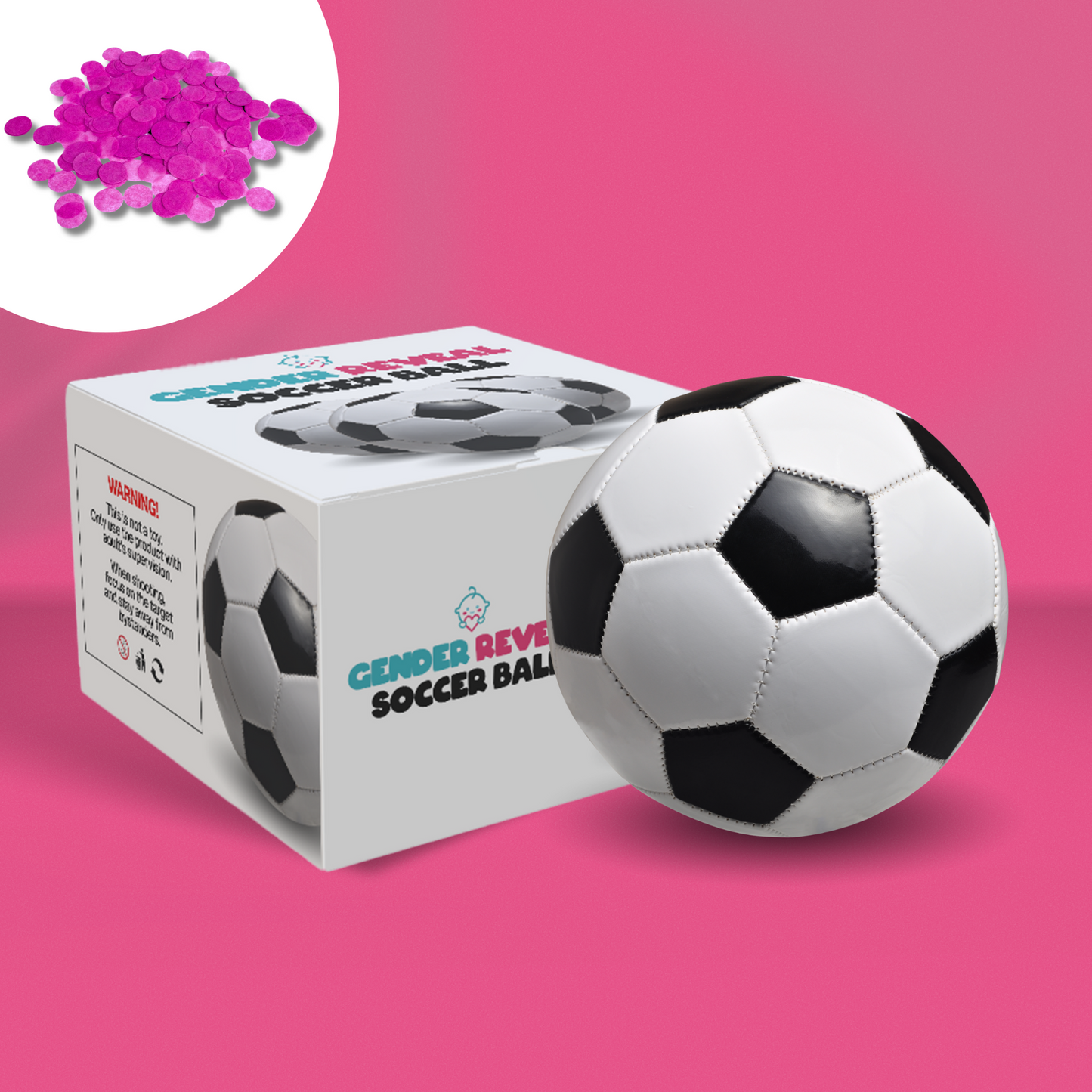 Sports Gender Reveal Soccer Ball