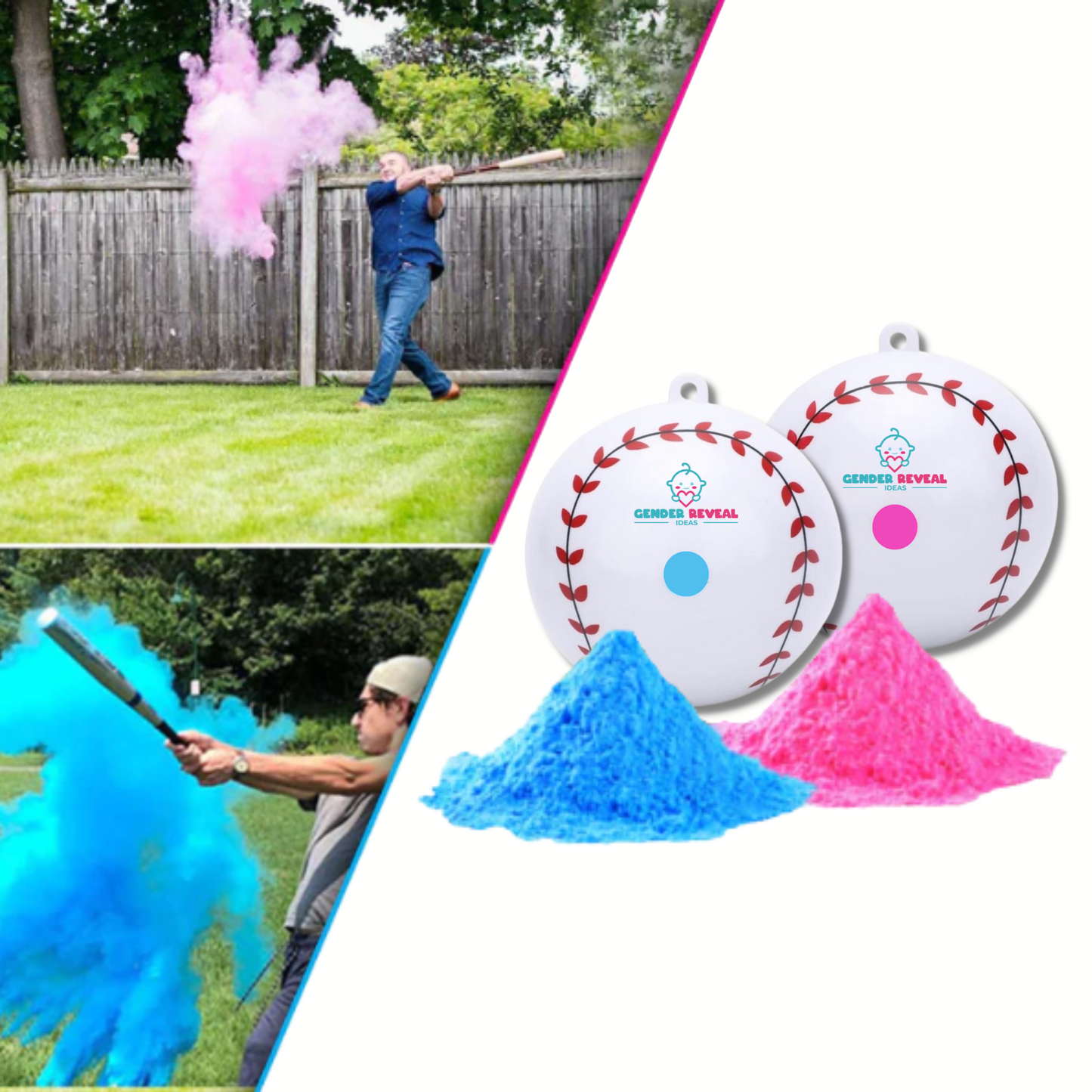 Sports Gender Reveal Baseball