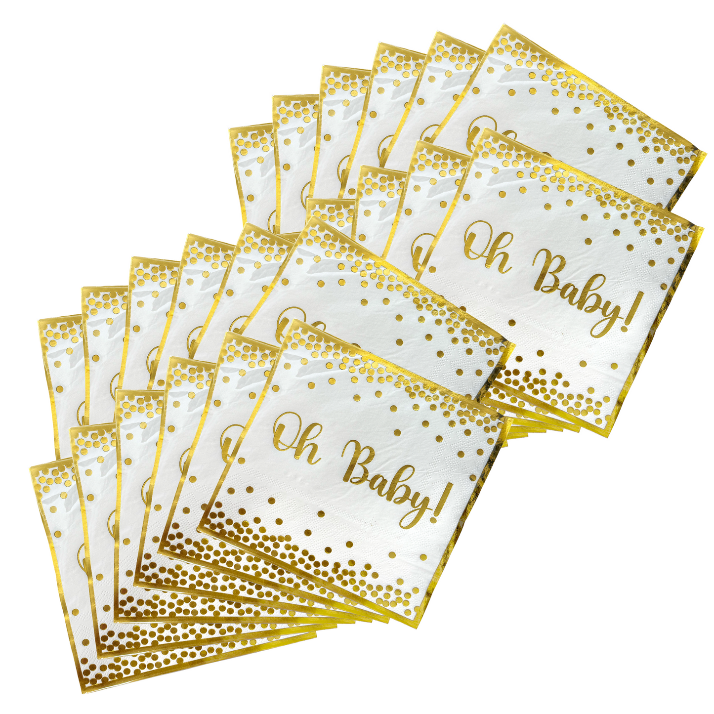 Oh Baby Gender Reveal/ Baby Shower Napkins
