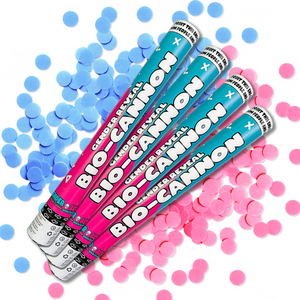 Gender Reveal Confetti Cannon XL BIO Bundle