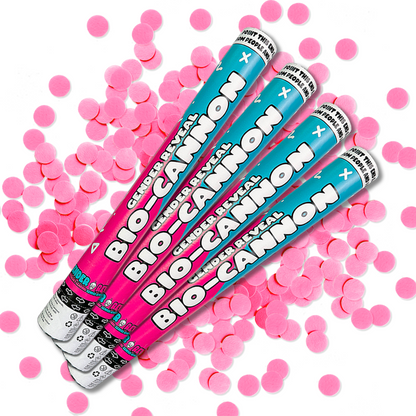Gender Reveal Confetti Cannon XL BIO Bundle