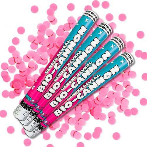 Gender Reveal Confetti Cannon XL BIO Bundle