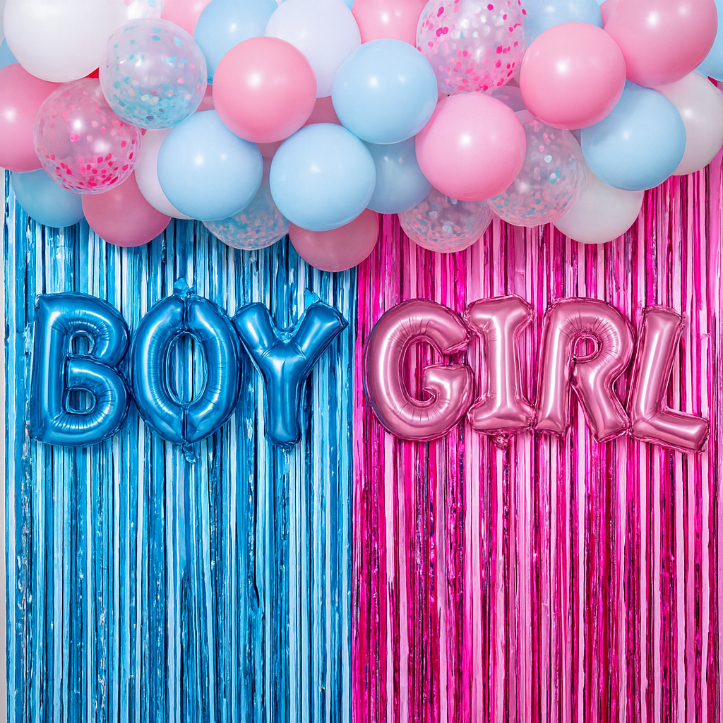Full Gender Reveal Back Drop Kit