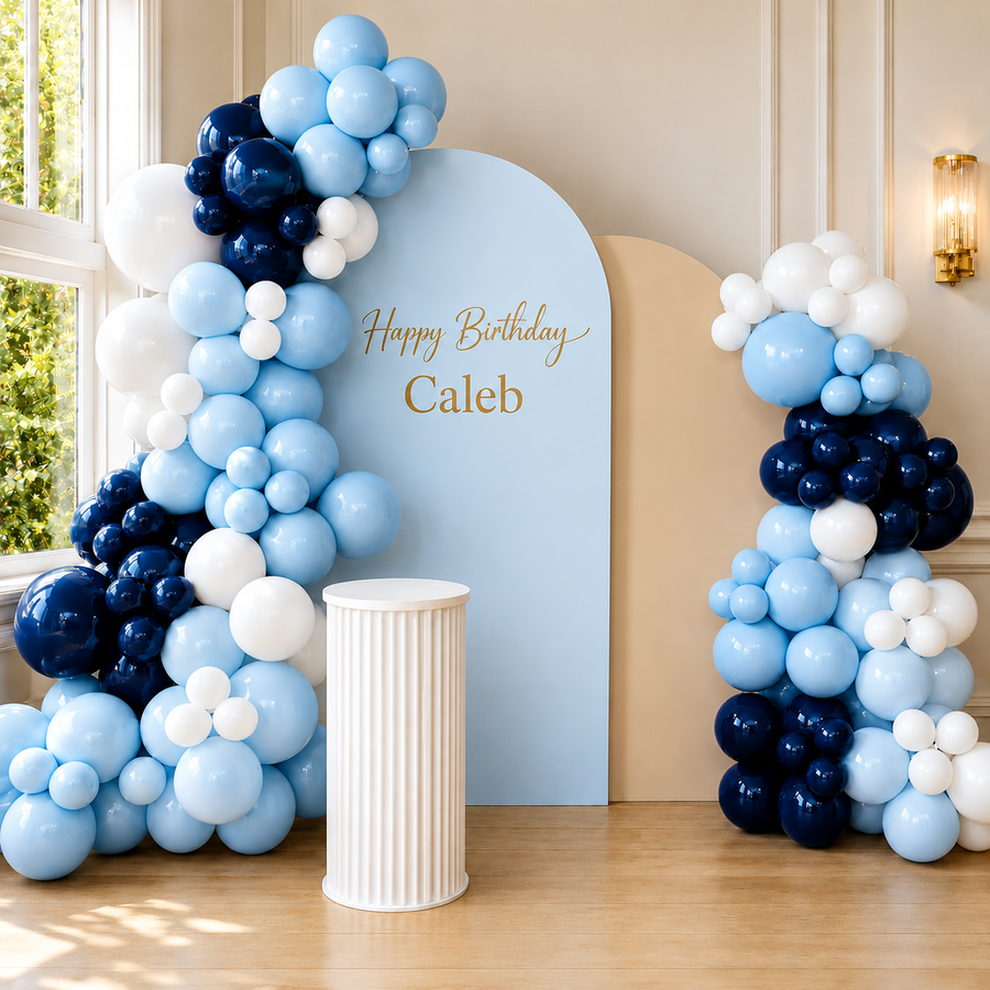 Balloon garland setup