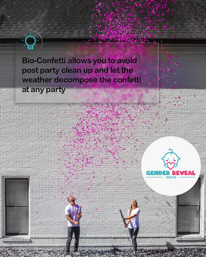 BIO Confetti Gender Reveal XL 50cm Cannon