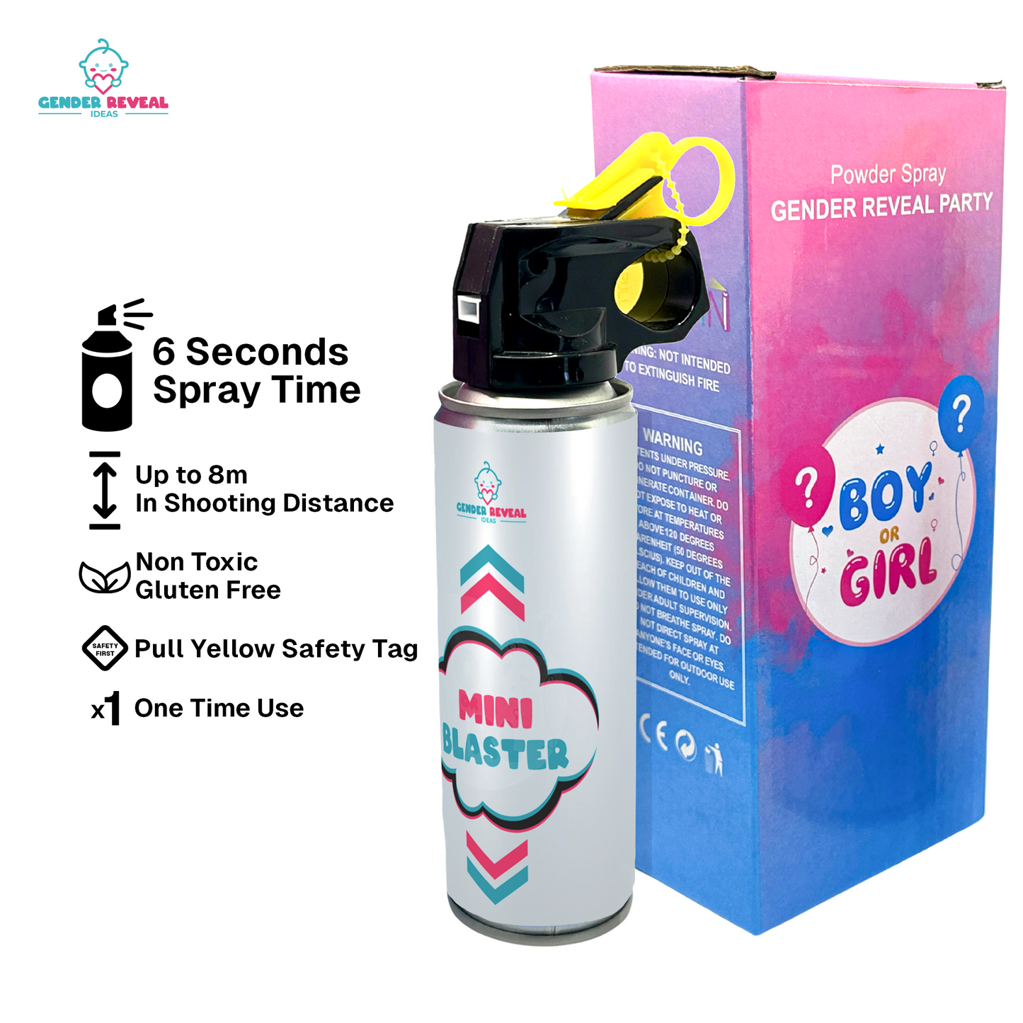 Gender Reveal Powder Smoke Mini Blaster