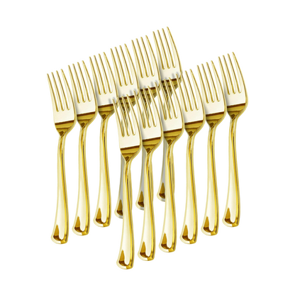 Gold Re-Usable Party Forks