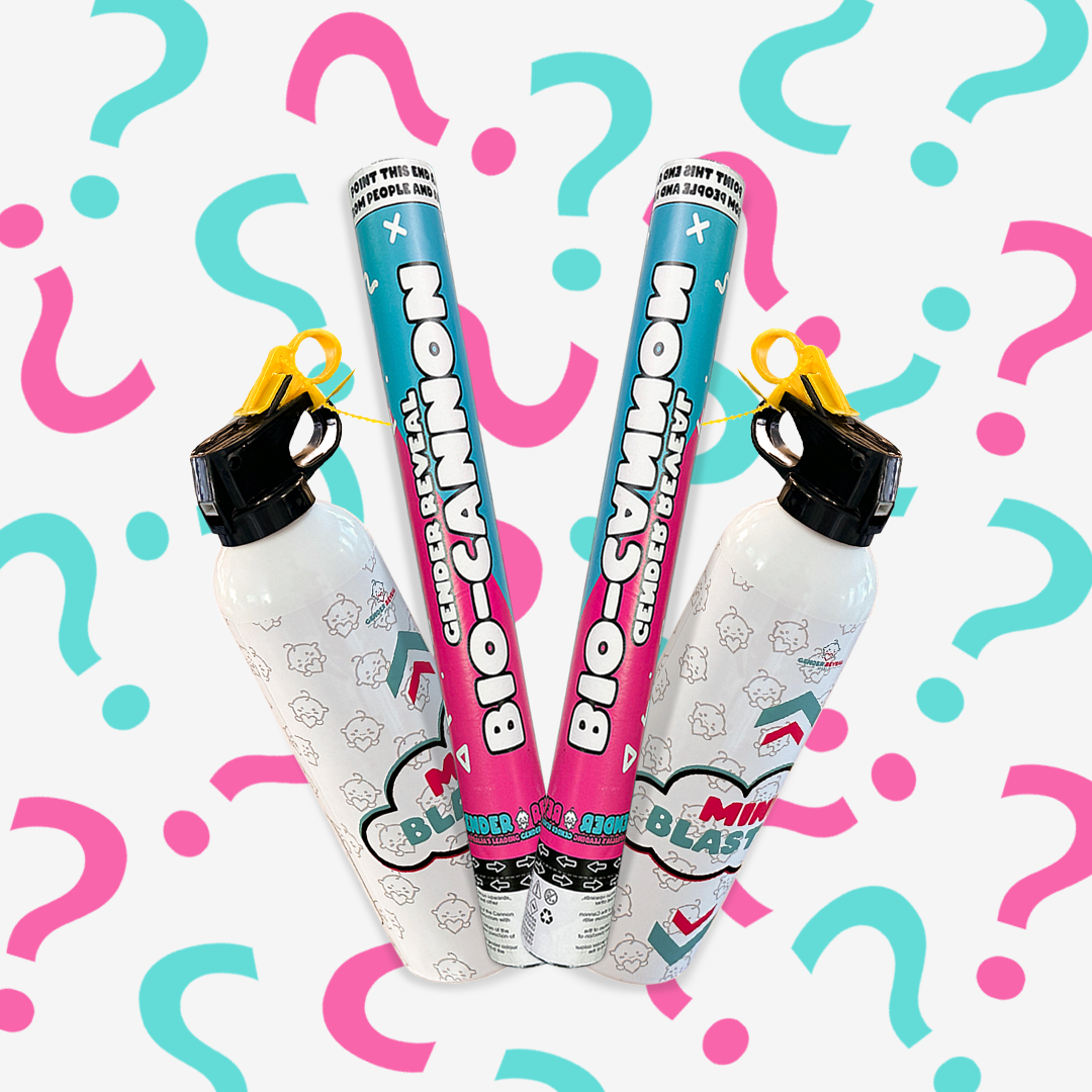 Gender Reveal Cannon & Extinguisher Double Bundle 🎉