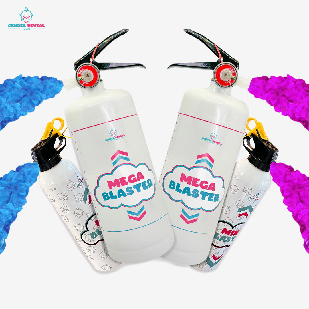 Quad Family Gender Reveal Extinguisher Bundle