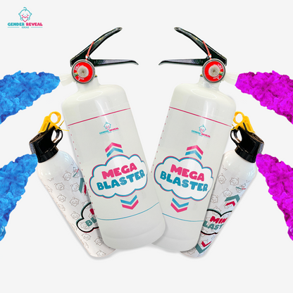 Quad Family Gender Reveal Extinguisher Bundle