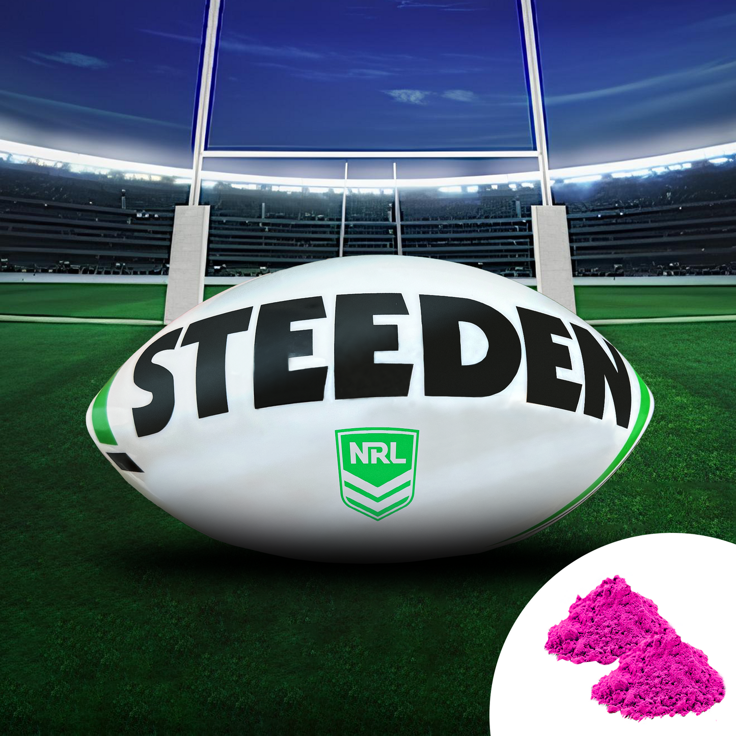 Sports Gender Reveal NRL Rugby Ball