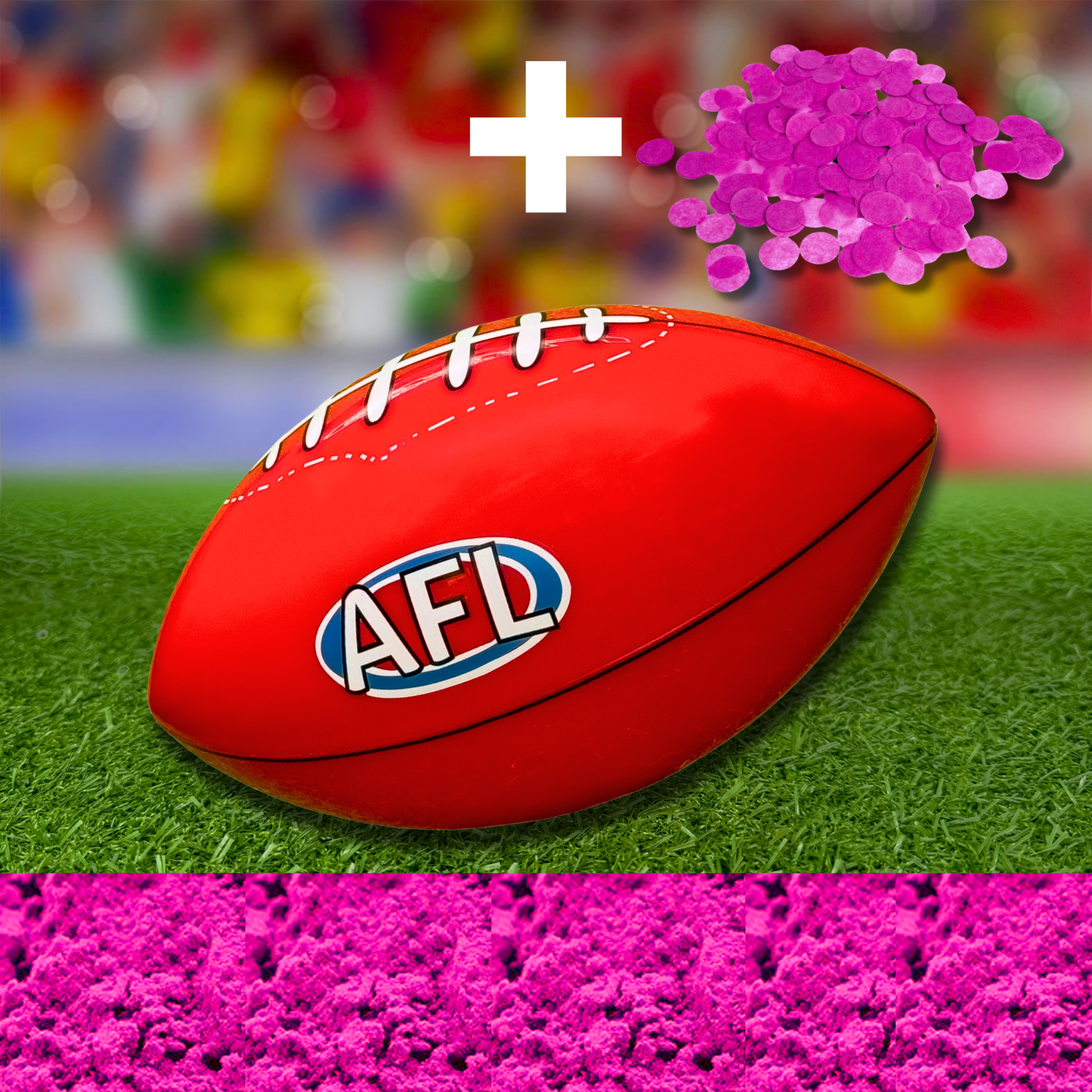 Sports Gender Reveal AFL Ball