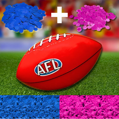 Sports Gender Reveal AFL Ball