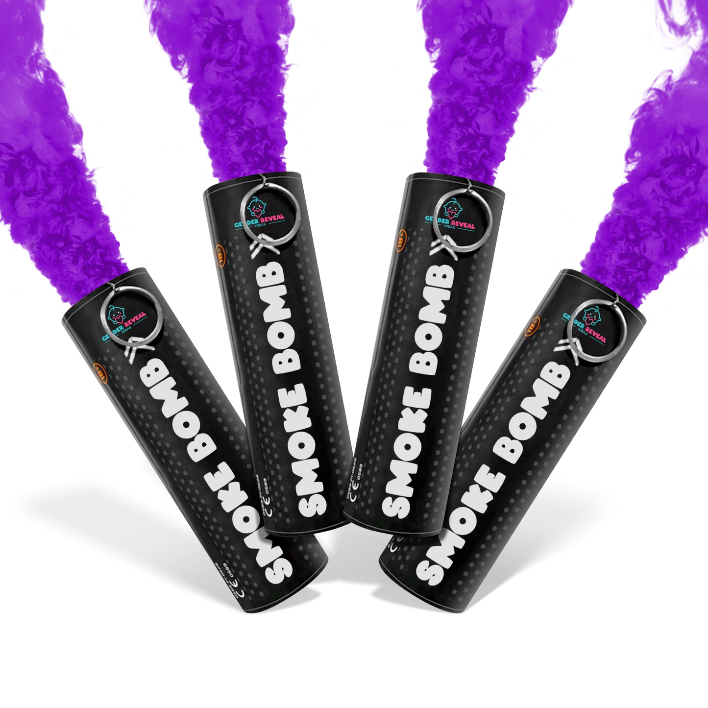 Bundle Pack Extreme Gender Reveal Smoke Bomb with vibrant purple smoke for unforgettable gender reveal celebrations.