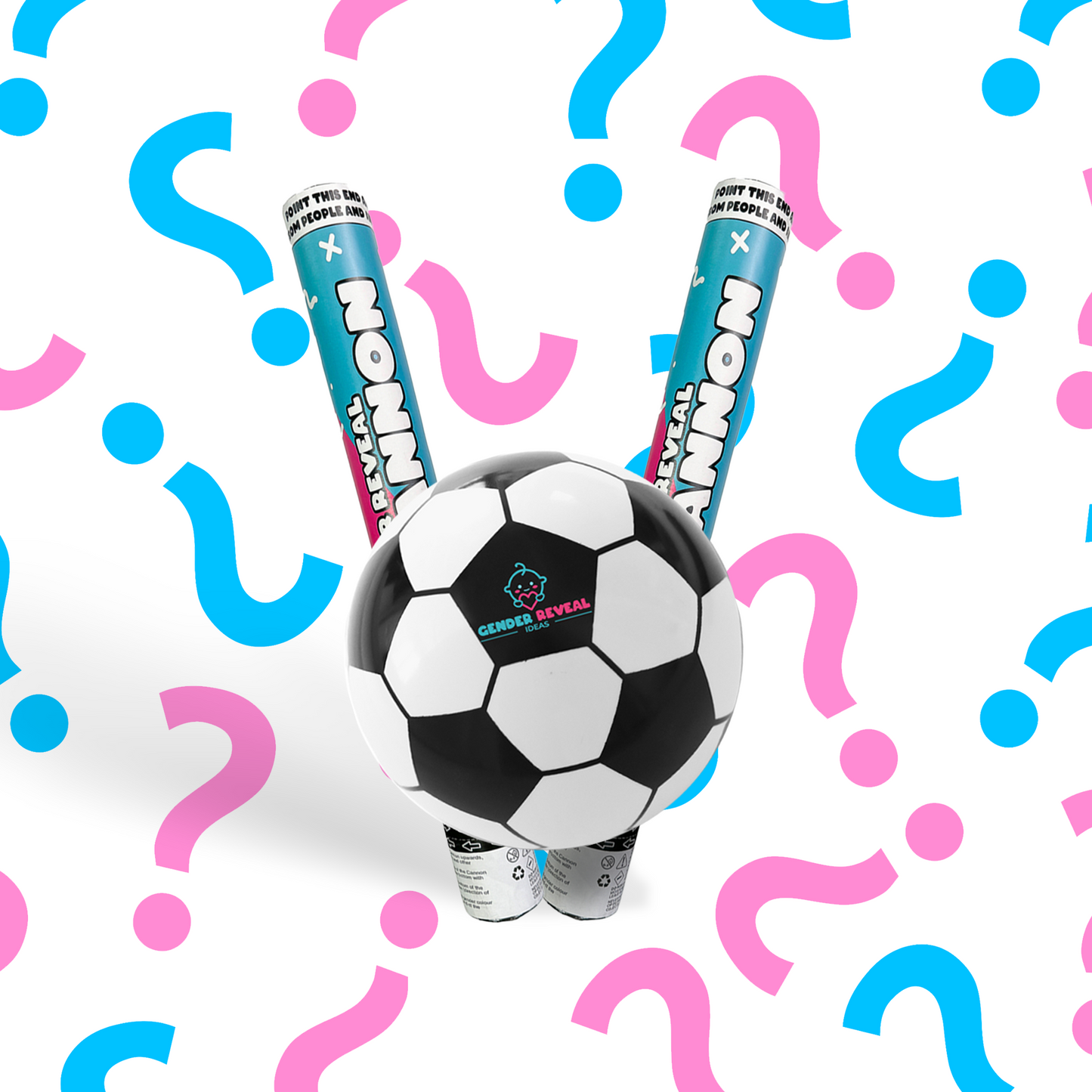 Soccer Gender Reveal Cannon & Ball Family Bundle