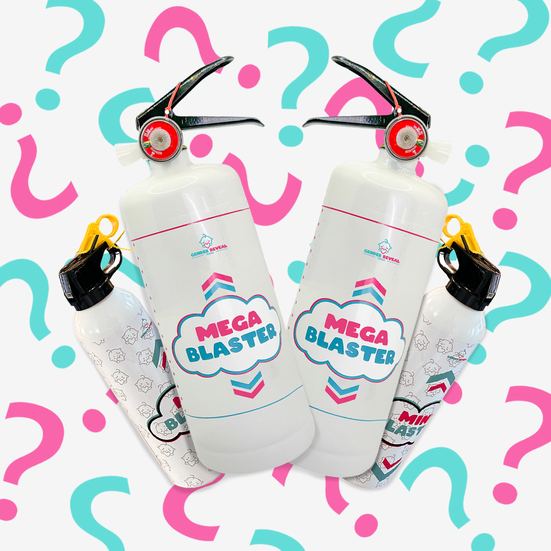 Quad Family Gender Reveal Extinguisher Bundle